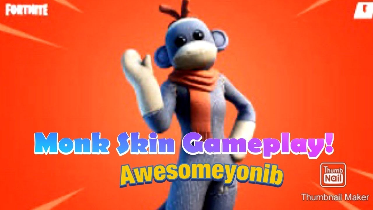 Monks skin gameplay in fortnite