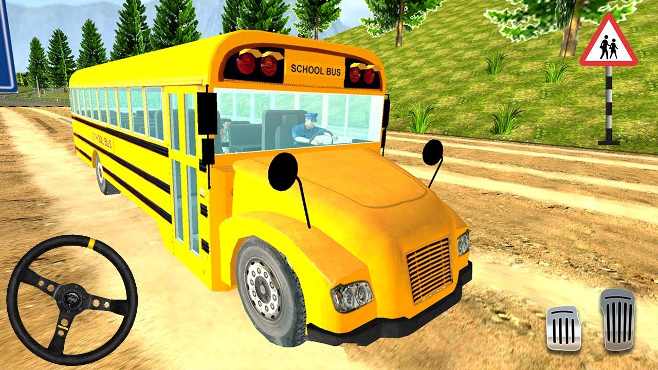 Offroad School Bus Driver 2019 - Bus Driving Simulator 3D - Android Gameplay