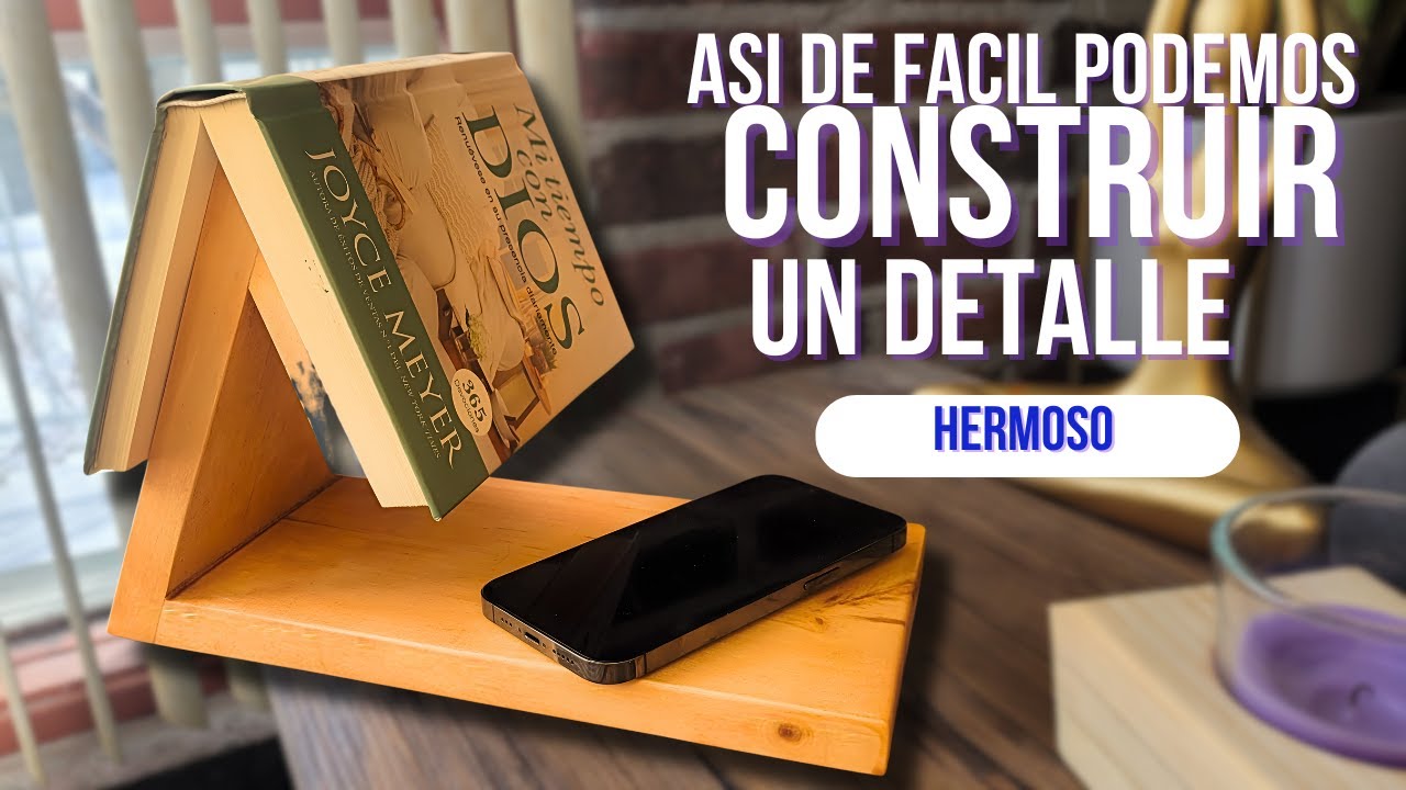 ✅ Portalibros de Madera en forma de TRIANGULO, Un Proyecto en Madera Perfecto Para Regalar o Vender