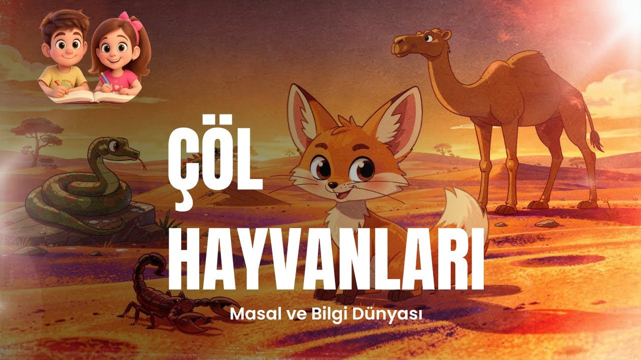 Çöl Hayvanları! 🦂🐍🦊🦎 | Çocuklar İçin Eğitici Belgesel + Sesli Hikâye