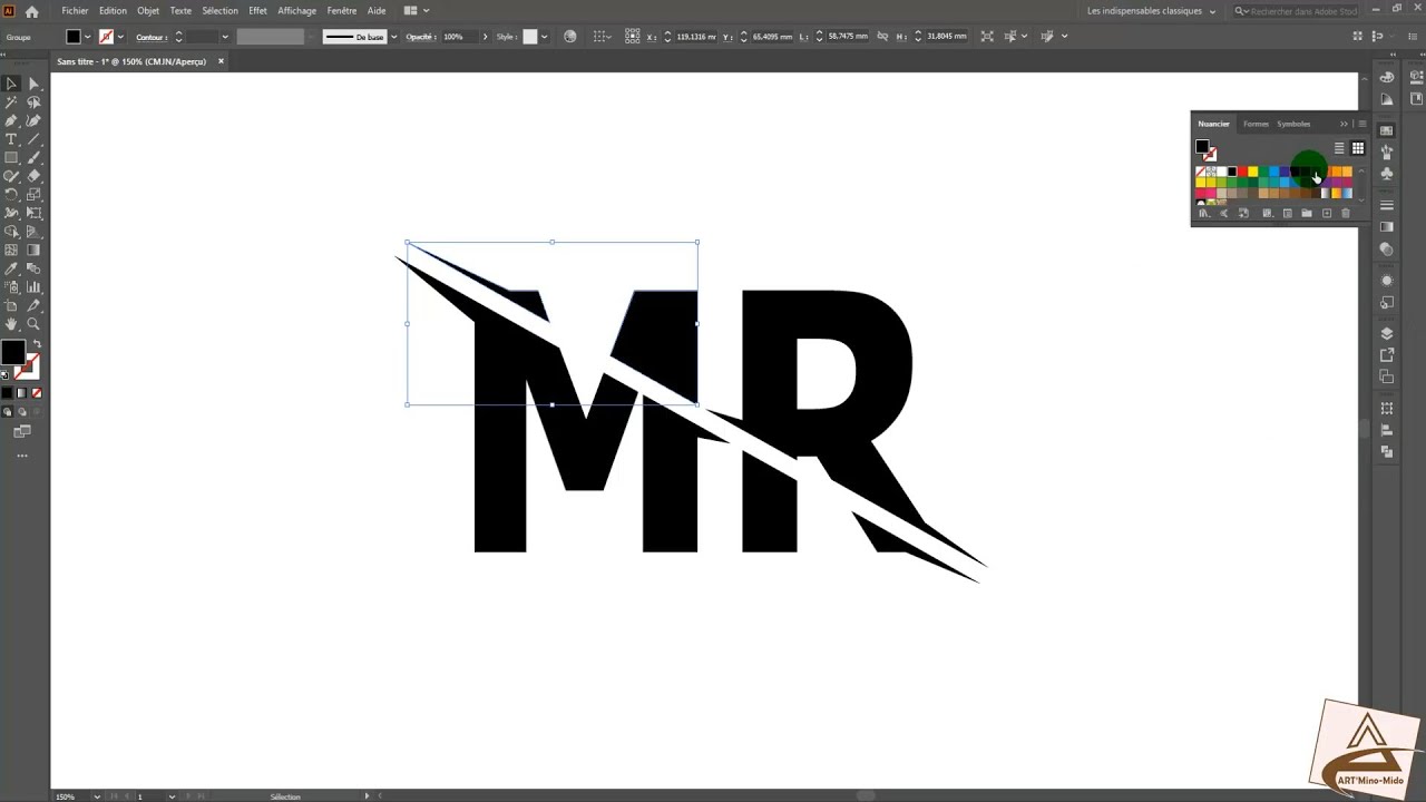 Créer un logo de lettre M + R dans Adobe Illustrator