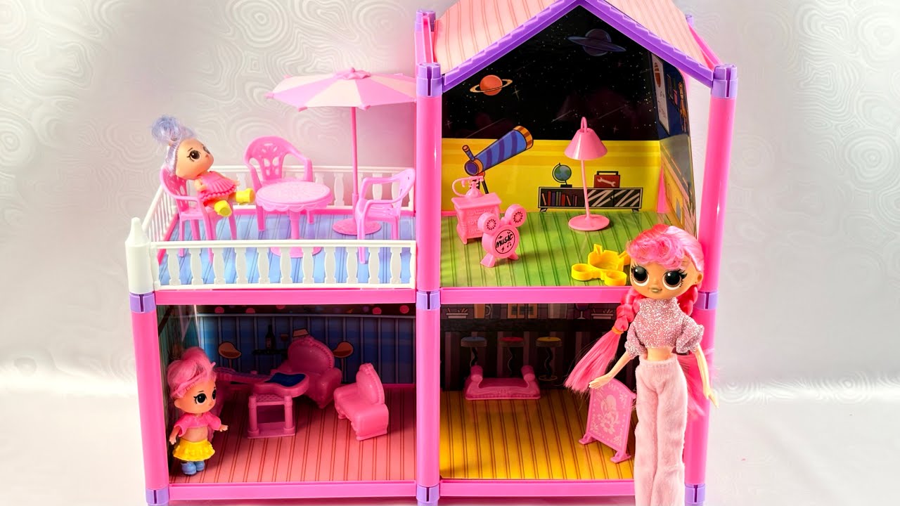 5 Minutes Satisfying with Unboxing Barbie Princess Dreamhouse Playset ASMR