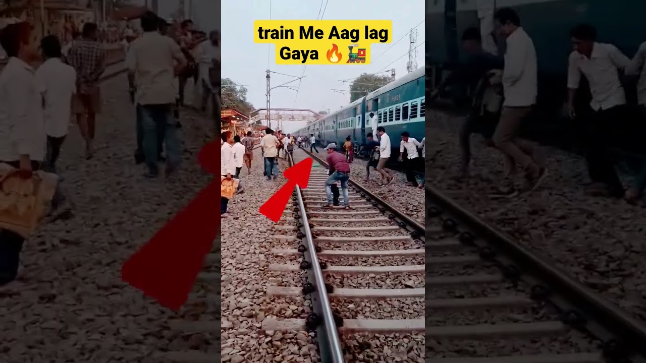 Train Station | train break Me Aag lag Gaya | #viral #shortvideo #youtubeshorts #indianrailways
