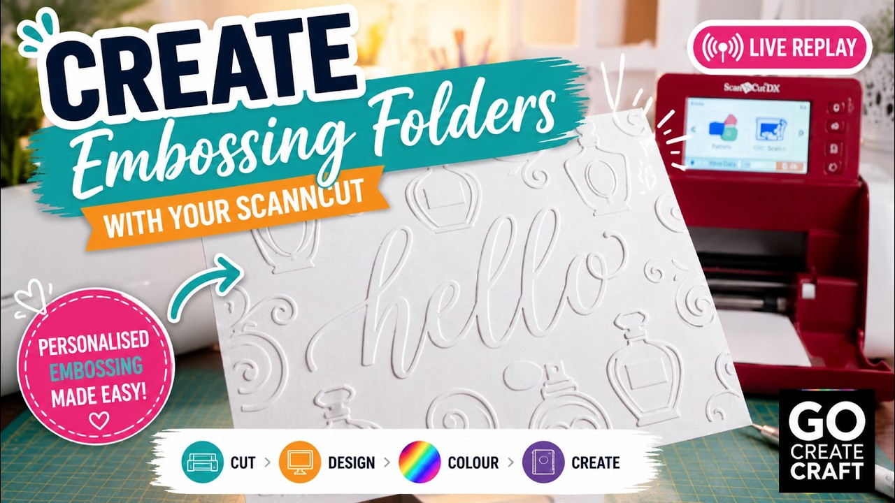 LIVE REPLAY: Embossing Folders with your ScanNCut