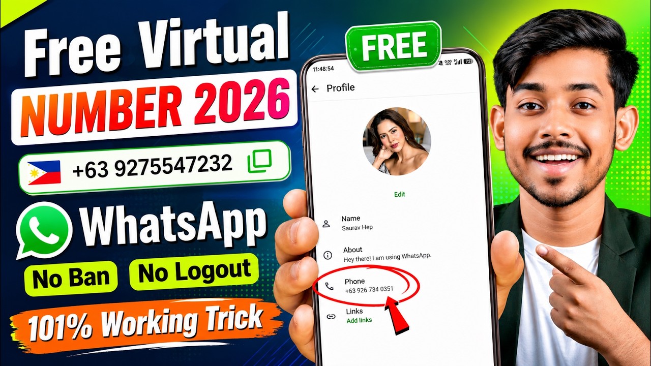 Free Virtual WhatsApp Number | Fake Number Se WhatsApp Kaise Banaye | Best Apps For Virtual Number