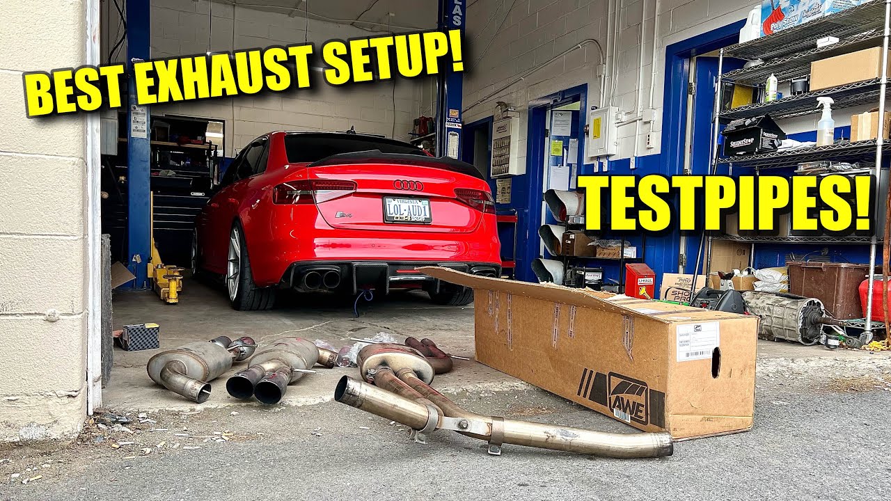 Is This A Better Exhaust Setup For Your Audi S4 B8.5 On TestPipes? || AWE Technology