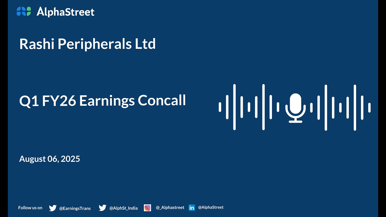 Rashi Peripherals Ltd Q1 FY2025-26 Earnings Conference Call