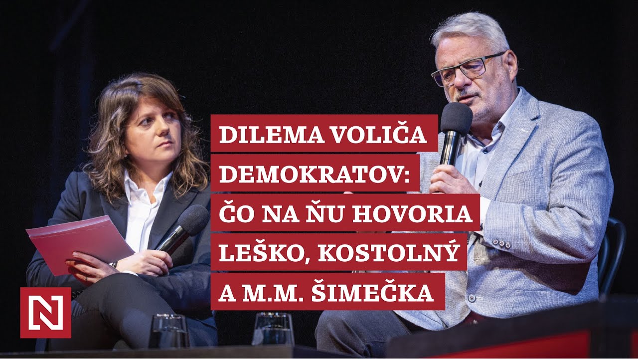 Dilema voliča Demokratov: Čo na ňu hovorí Leško, Kostolný a Šimečka