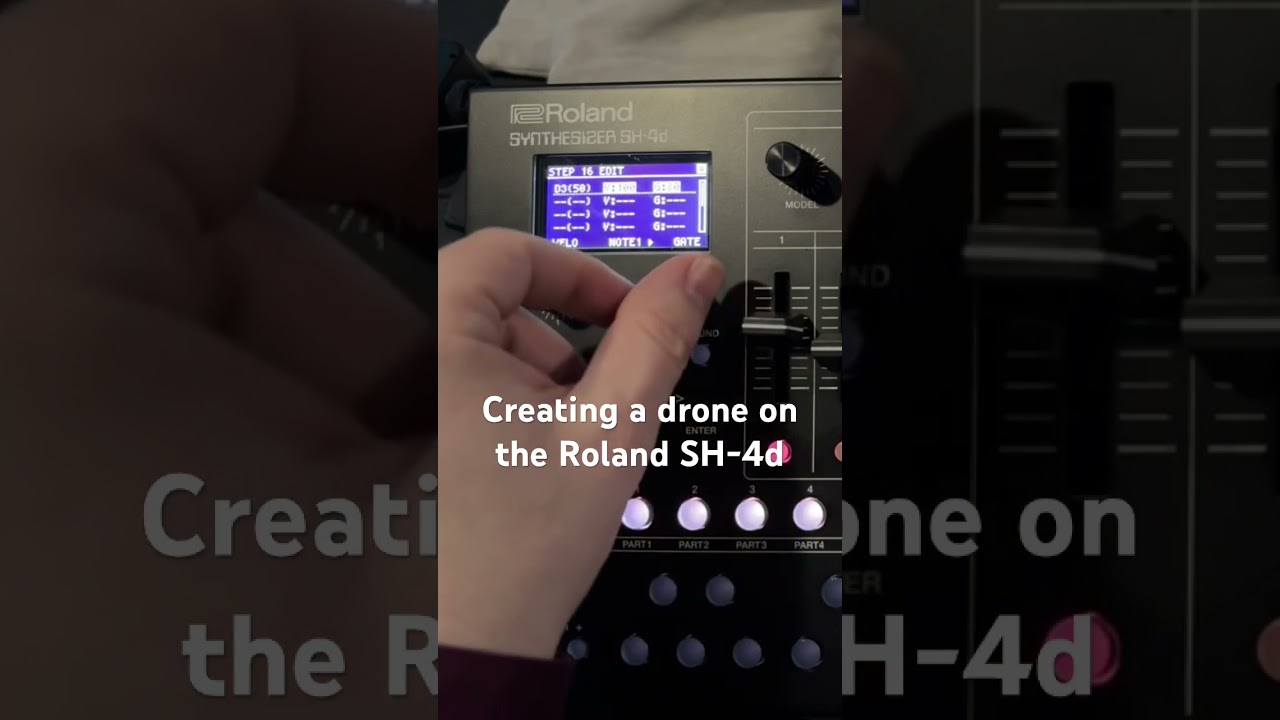 Secret of creating a drone on the Roland SH-4d #sh4d #dronemusic  #ambientmusic