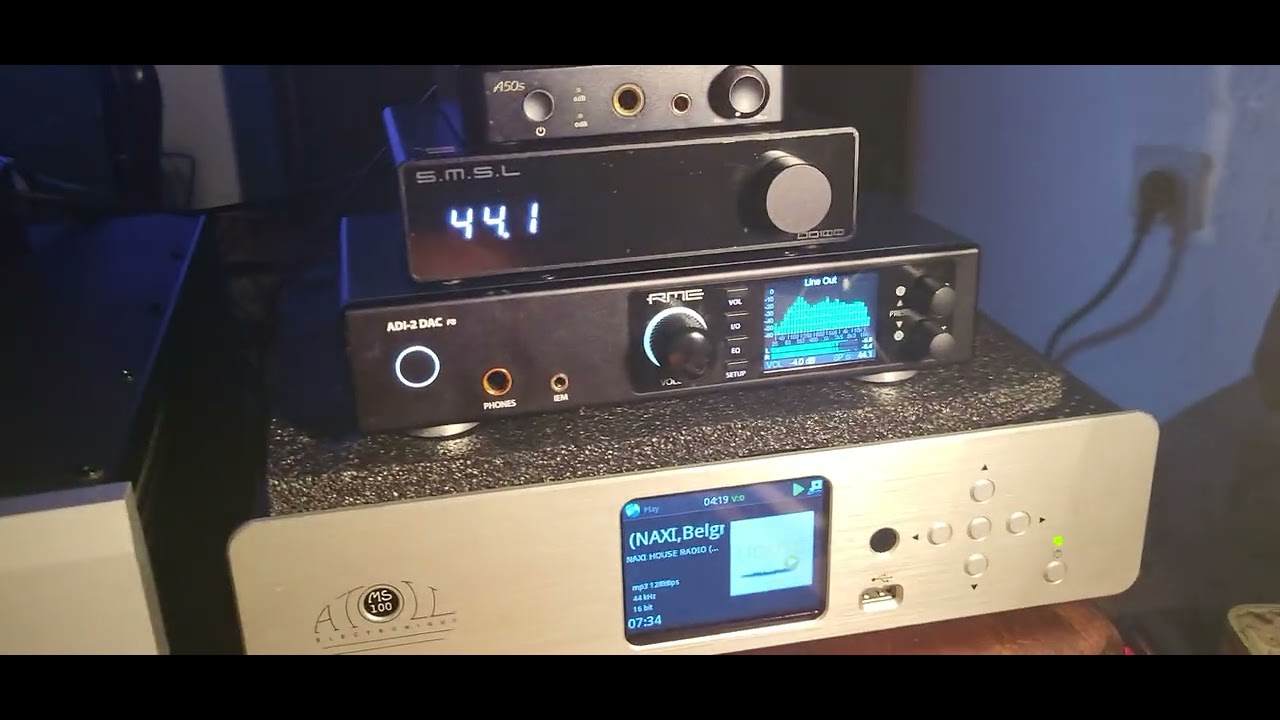 NuPrime STA9  D like A klass amp and Musical Fidelity preamp RME ADI2 fs dac i Atoll ms100 stramer