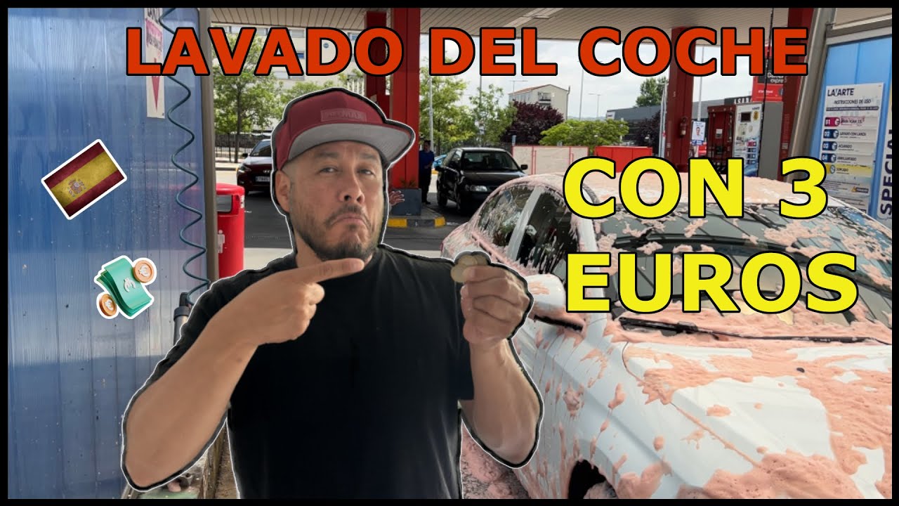 Lavamos el coche con 3 Euros!!! #lavadodeautos #madrid #turismoespaña #autolavado #lavadero#españa