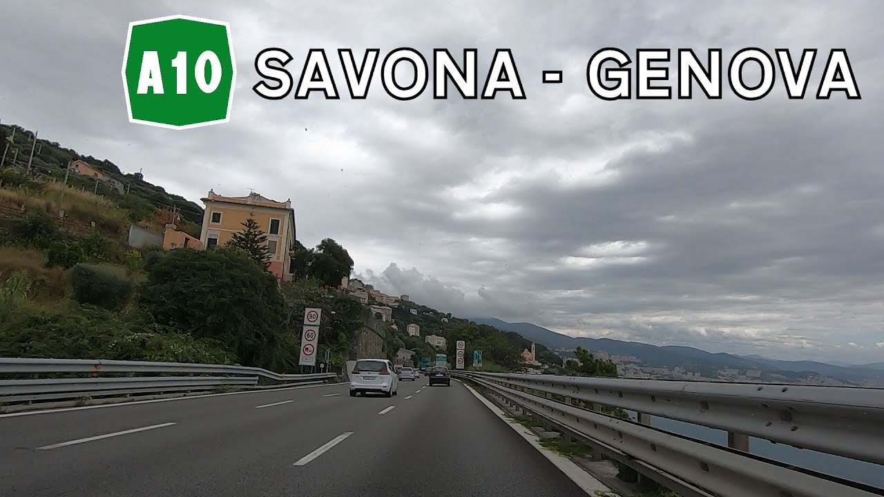 Italy: A10 Savona - Genova (Autostrada dei Fiori)