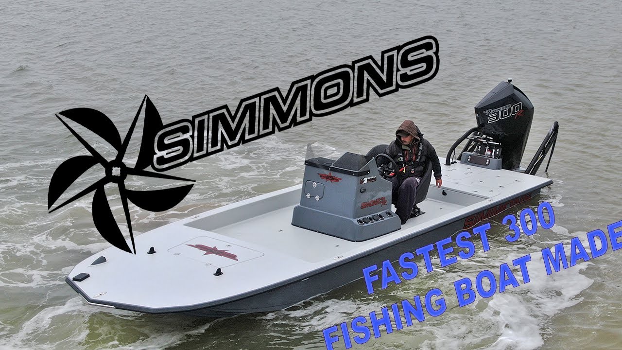 Fastest 300  Bay Fishing Boat made the New Simmons Sig by Simmons Custom Boats