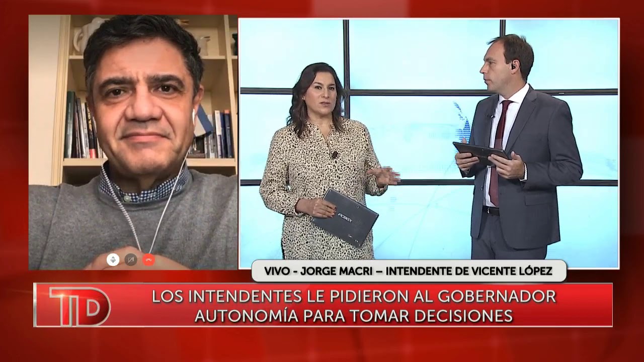 Nota Jorge Macri en Canal 10 MDP 'Telediario noche'   03 06 2020