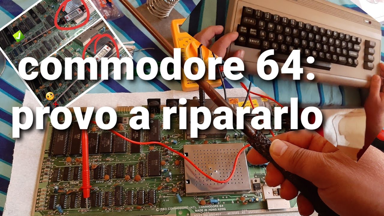 #1 Commodore 64 guasto: provo a ripararlo. Parte 1