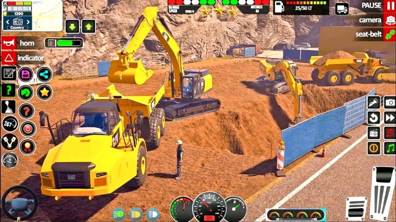 JCB Construction build heavy duty passenger trains Games - Andriod Gameplay