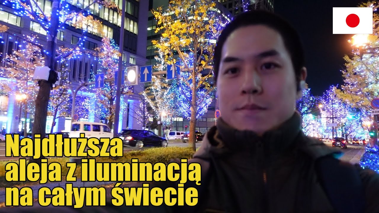 Ta rozświetlona aleja uspokaja ciebie, (Midosudżi, Osaka - Japonia)