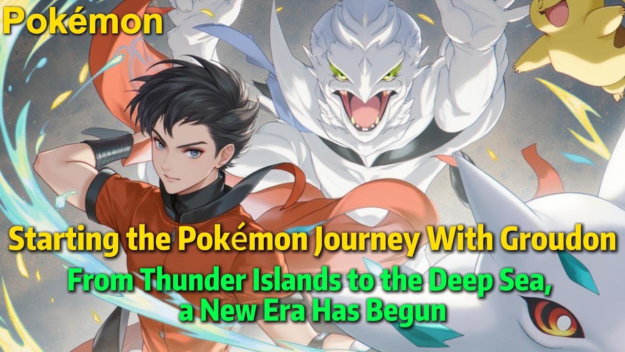 In a World Where Humans and Pokémon Merge, I Start With Groudon#pokemon  #ashketchum