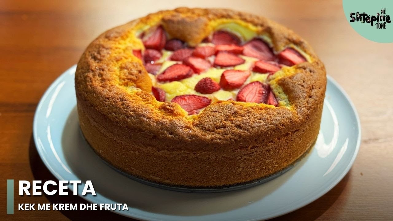 Kek me krem dhe fruta - Në Shtëpinë Tonë