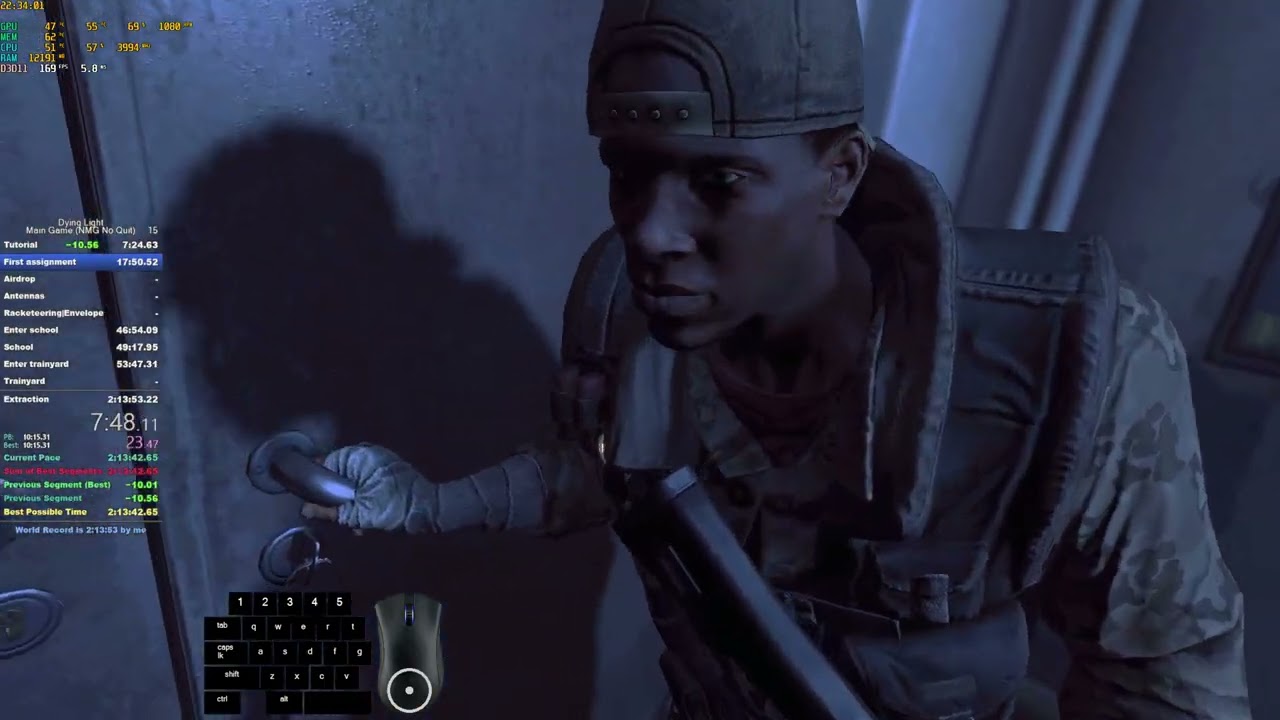 Dying Light - Main Game (FS NMG No Quit) Speedrun LRT 2:06:58 IGT 2:05:29 (World Record)
