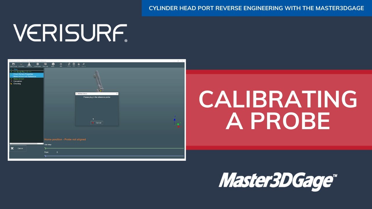 Port Reverse Engineering With Verisurf & Master3DGage | Calibrating a Probe