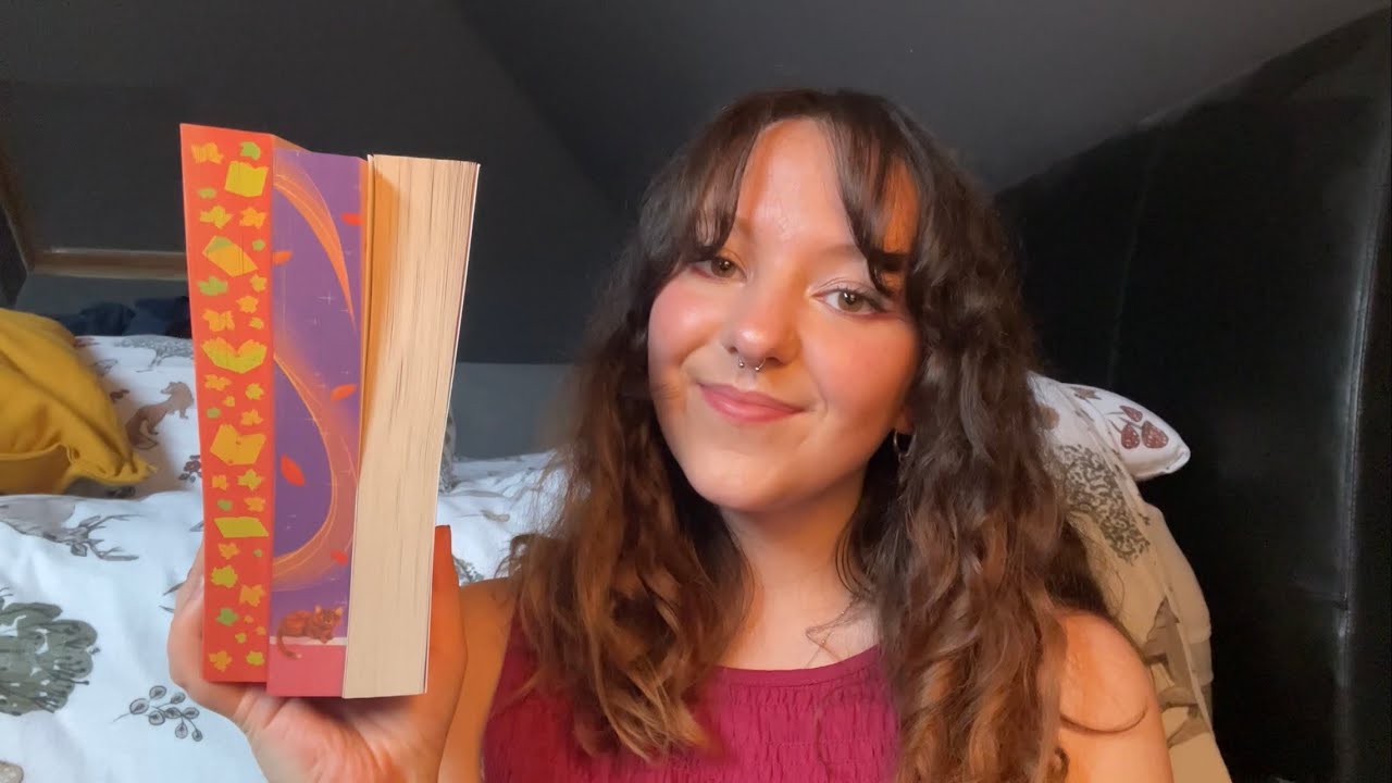 ASMR autumnal book haul 🍁 [book sounds, whispering]