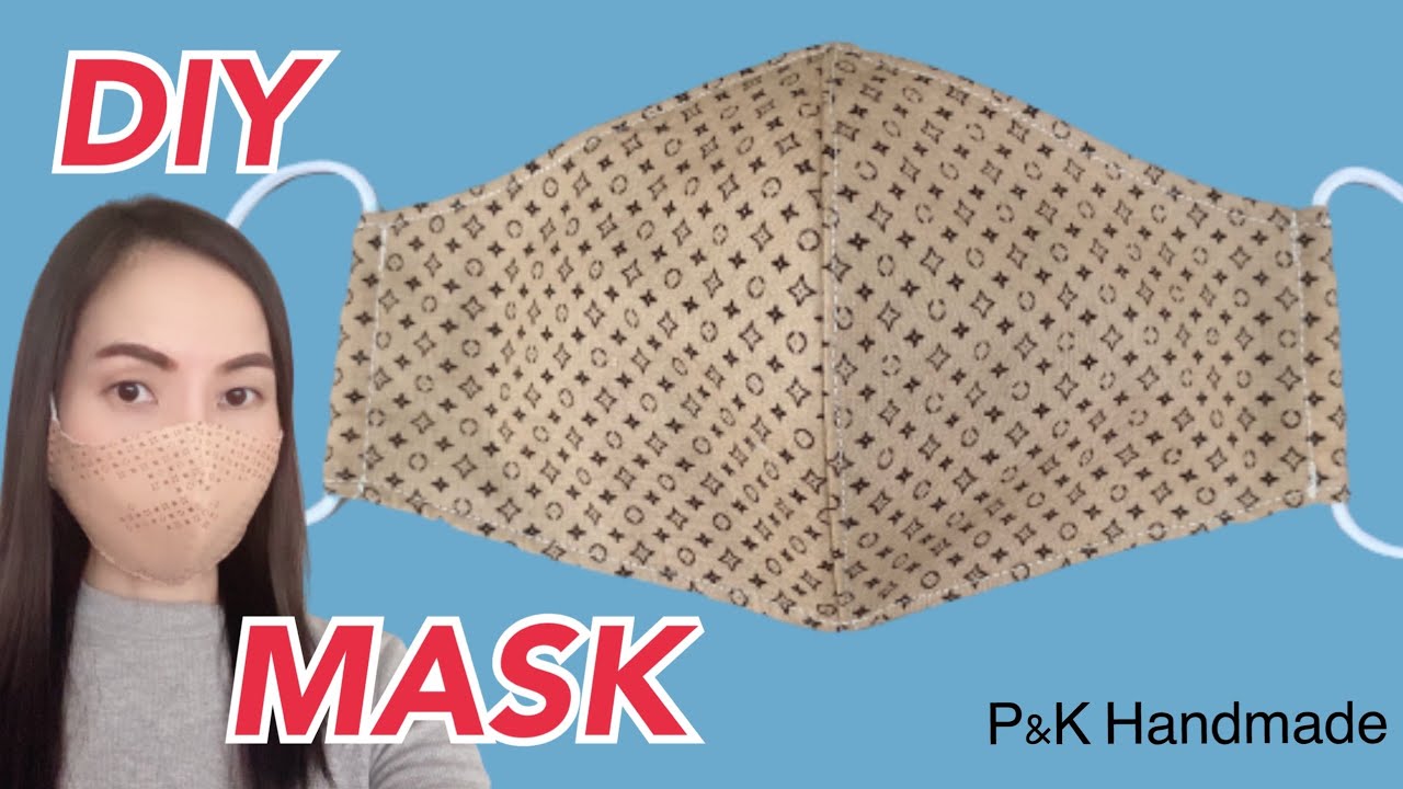 Diy Make a Face Mask Sewing Tutorial Free Pattern | หน้ากากอนามัยมีช่องใส่ลวด มีช่องใส่แผ่นกรอง