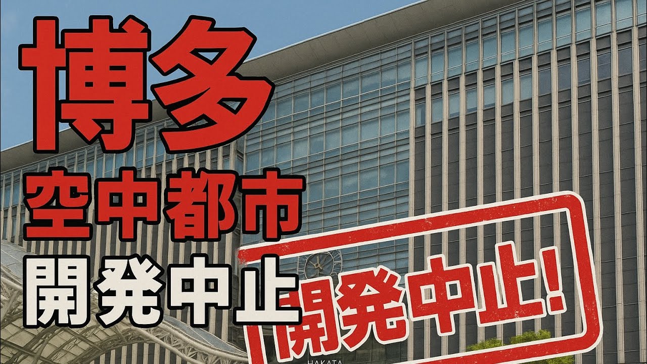 【徹底解説】博多空中都市開発中止!! 地方主要都市にも波及する建設費高騰と需要があっても供給できない時代の到来