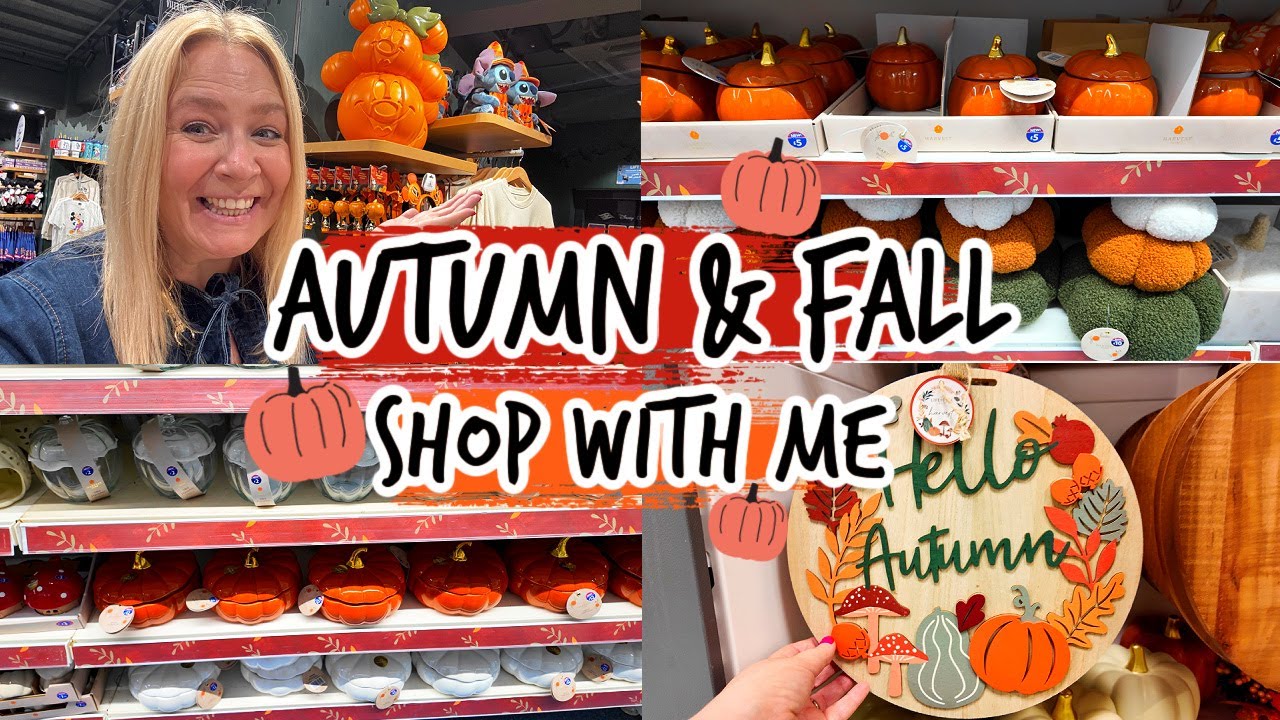 HUGE AUTUMN & FALL SHOP WITH ME & HAUL | B&M, Next, Home Bargains & Disney Store 🍂