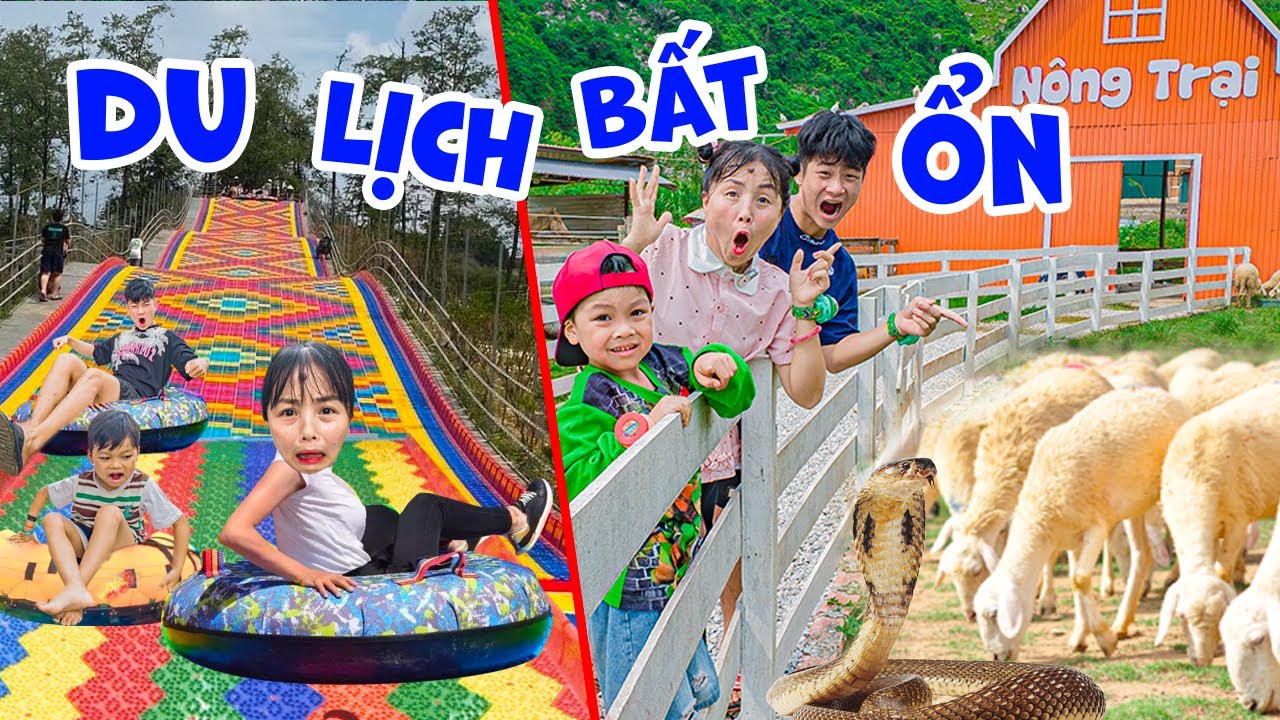 Thử Thách 24H Khám Phá Nông Trại Cùng Em Ziu - Khối Nghỉ Hè Tái Mặt Với Đường Trượt Cầu Vồng