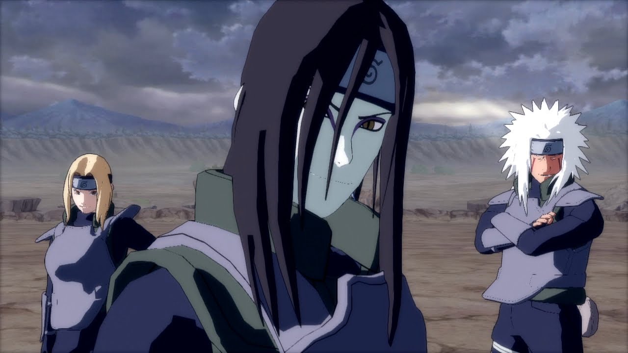 Naruto Ultimate Ninja Storm 3 Legendary Sannin Orochimaru vs Nagato (Road to Ninja DLC)