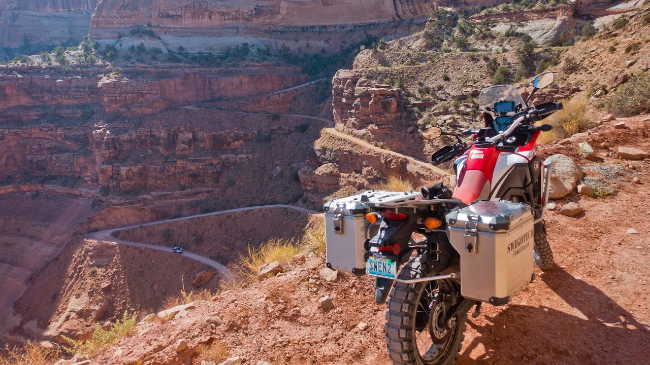 White Rim Trail 2up on a motorcycle (Africa Twin CRF1000L) Moab Utah