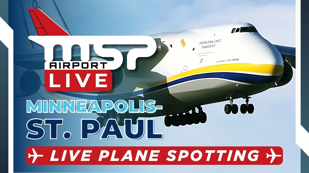 🔴 LIVE MSP AIRPORT ACTION FT. ANTONOV AN-124! ✈ Arrivals & Departures w/ ATC ✈ 3/6/25
