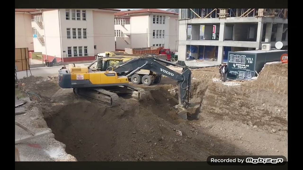 Volvo ekskavat&ouml;r temel kazma #volvo #ekskavat&ouml;r #ekskavator #keşfet #cat #inşaat