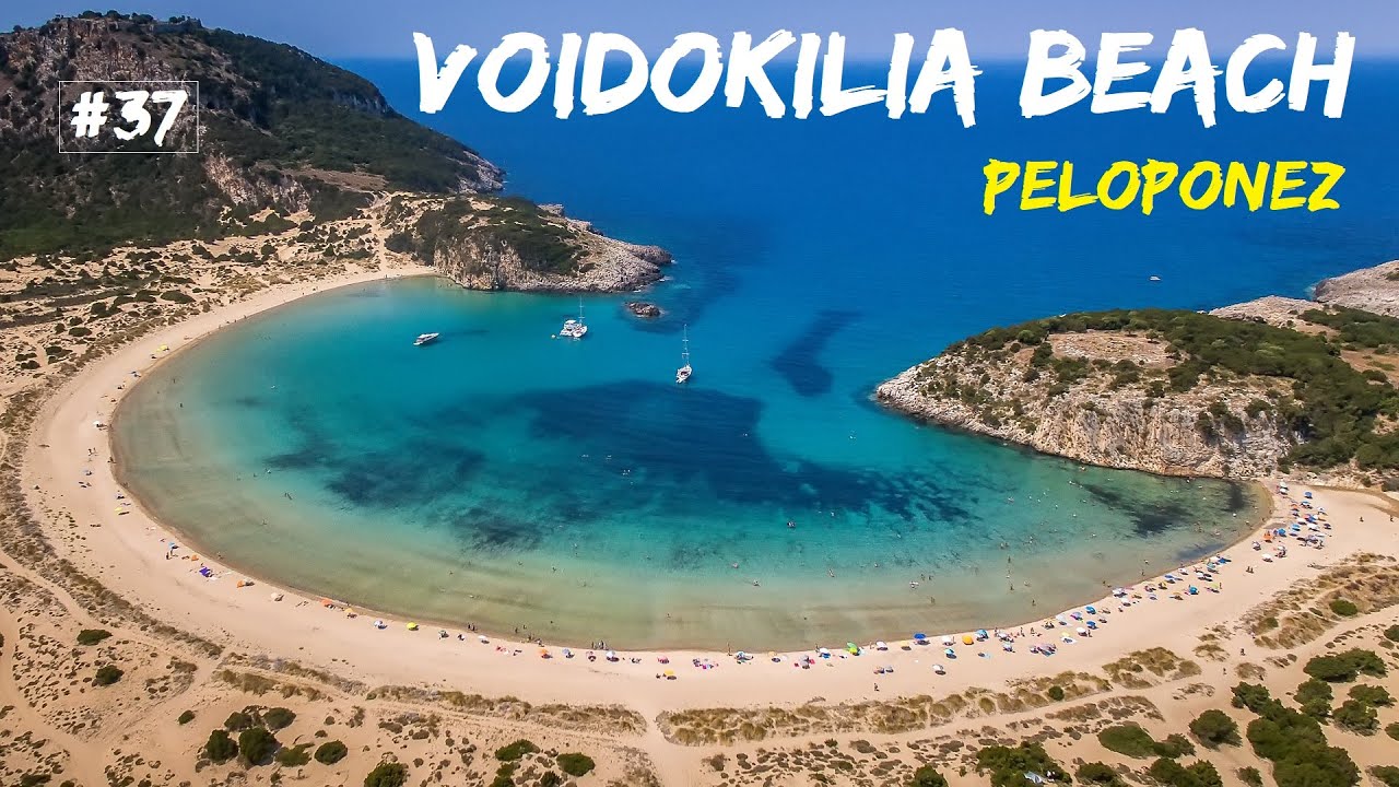 Plaża VOIDOKILIA - Najpiękniejsza na Peloponezie. Kemping Erodios. GRECJA (VLOG #37)