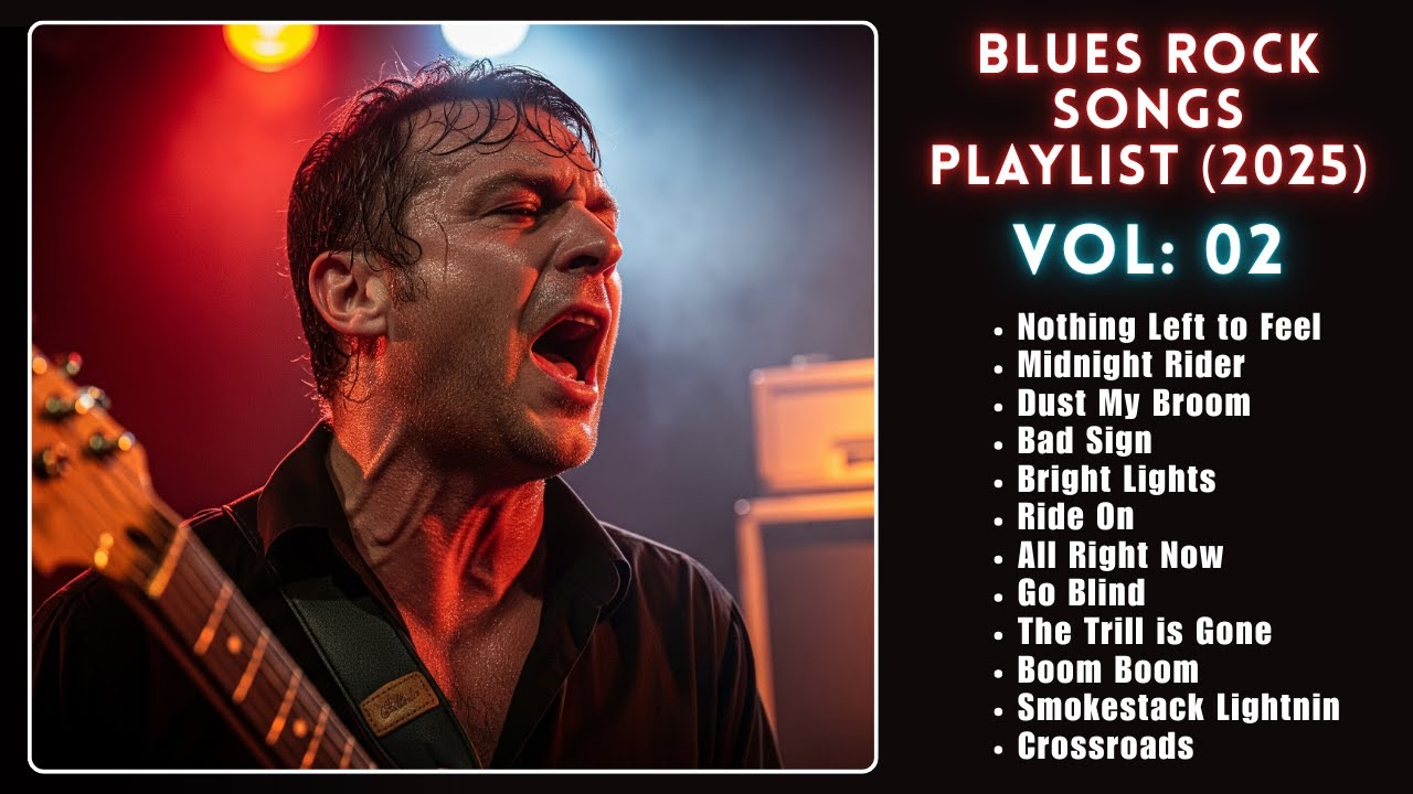 Blues Rock Songs Playlist (2025) Vol: 02 || Soulful Guitar & Classic Rock Blues