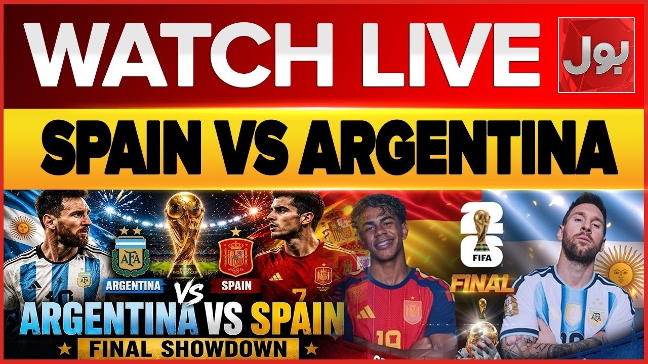 LIVE : FIFA World Cup Final 2026 | Spain vs Argentina | BOL News