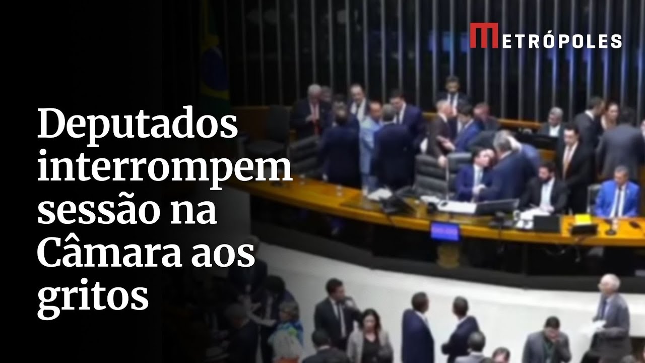 Deputados interrompem sess&atilde;o na C&acirc;mara com gritos: &ldquo;Sem anistia&rdquo;