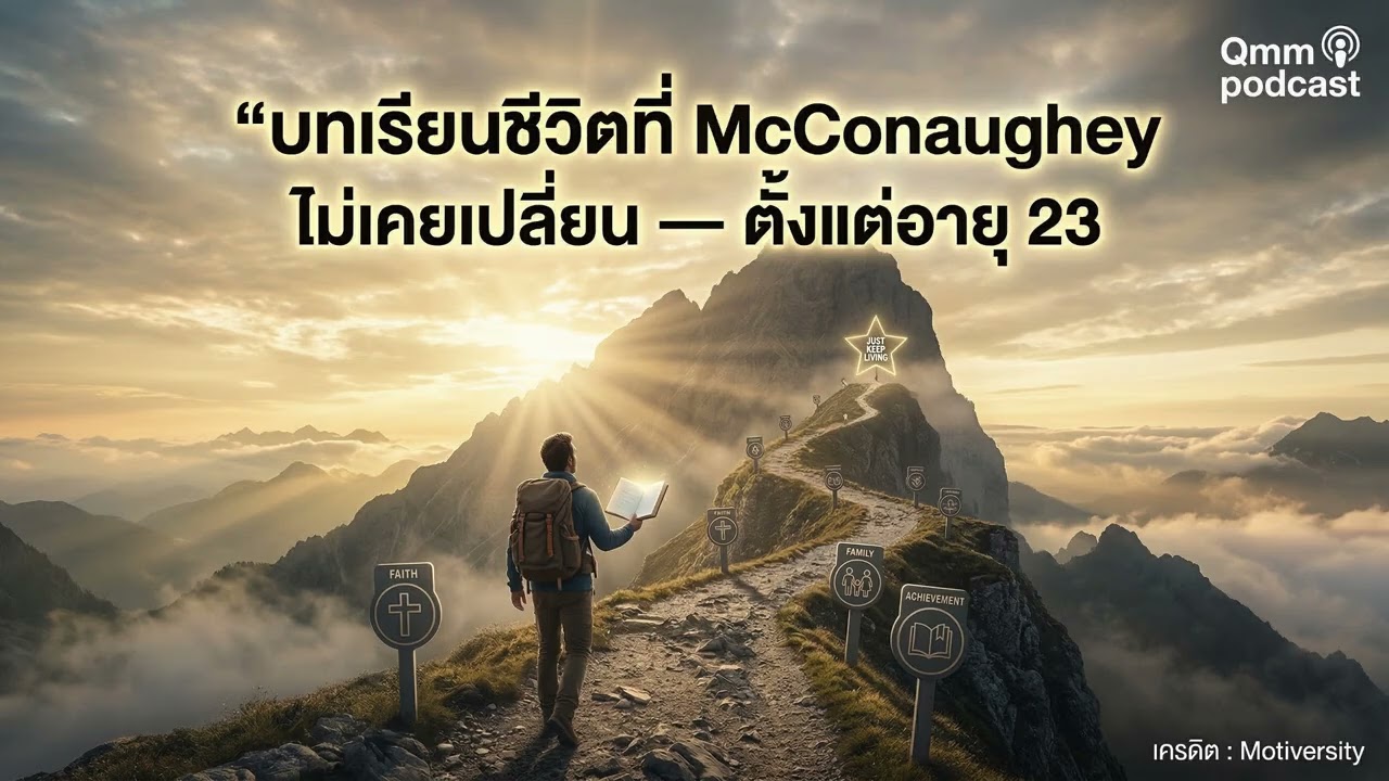 ถอดรหัส เป้าหมายชีวิต 10 ข้อ ของ Matthew McConaughey ที่ไม่เคยเปลี่ยนมา 30 ปี!