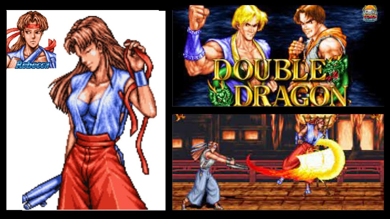 🎮 DOUBLE DRAGON  - ( NEO GEO / ARCADE / 1995 ) 💥REBECCA 💥 -  GAMEPLAY COMPLETA