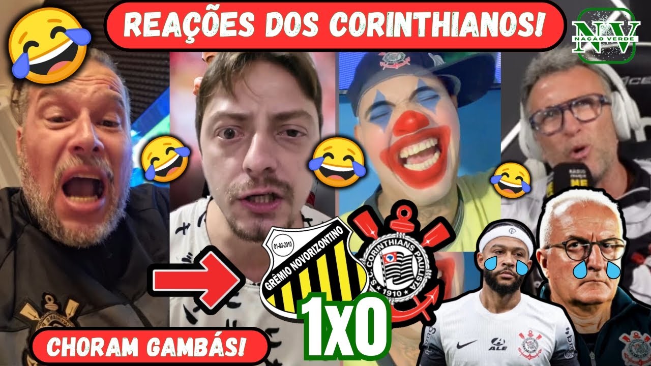 PRA RIR! 🤣 VEJA REAÇÕES DOS CORINTHIANOS BRAVOS COM A DERROTA! NOVORIZONTINO 1X0 CORINTHIANS!