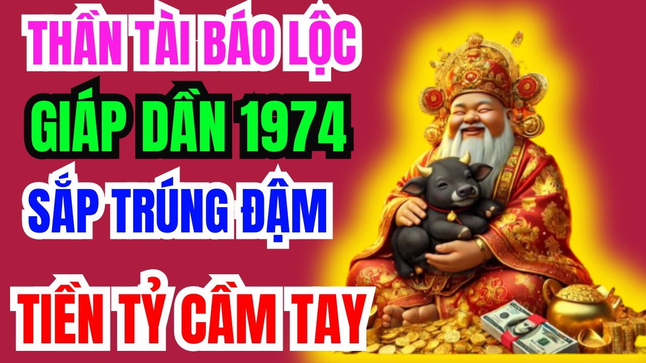 Thần Tài Báo Trước, 10 Dấu Hiệu Giáp Dần 1974 SẮP Trúng Lớn, TÀI LỘC ÙN ÙN ĐẾN, GIÀU SANG Chạm Đỉnh
