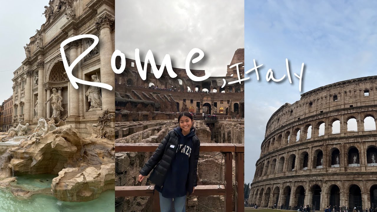winter rome vlog | rain, flea market vatican city, colosseum, & pasta!