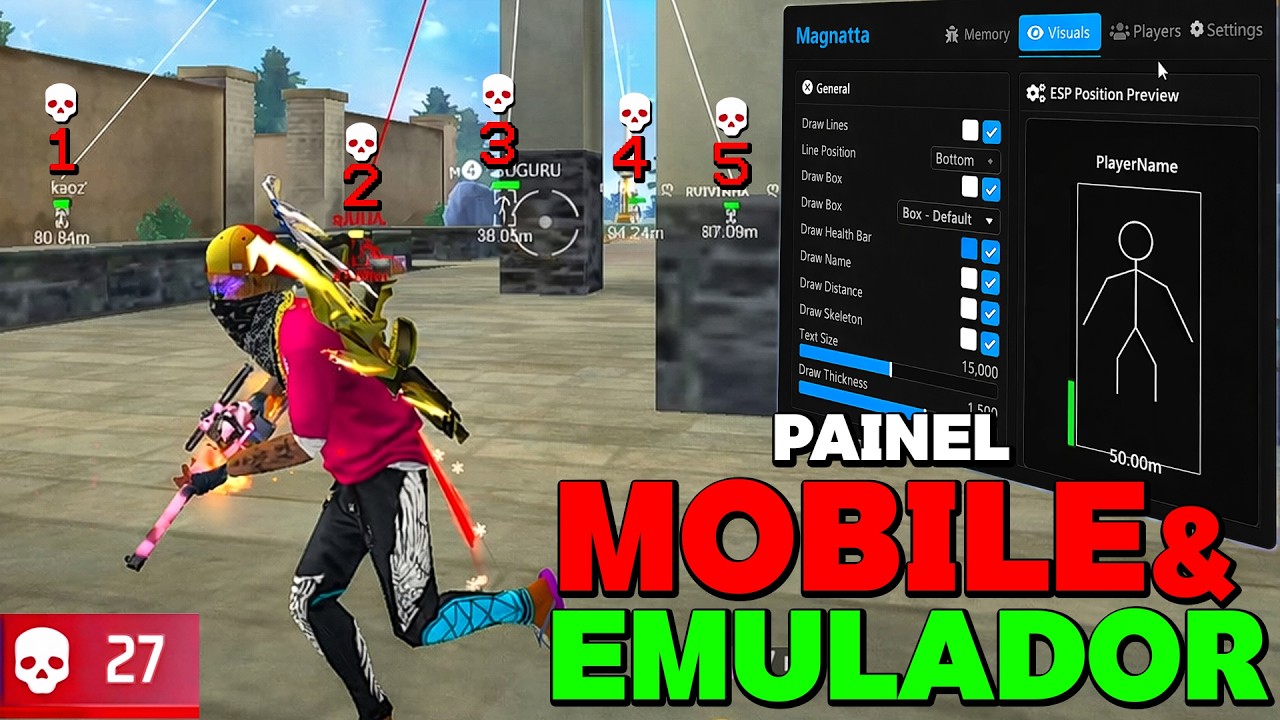 Do MESTRE ao DESAFIANTE Usando CHEAT RANQUEADA PAINEL FREE FIRE ⚔️PAINEL EMULADOR IPA XITANDO #5
