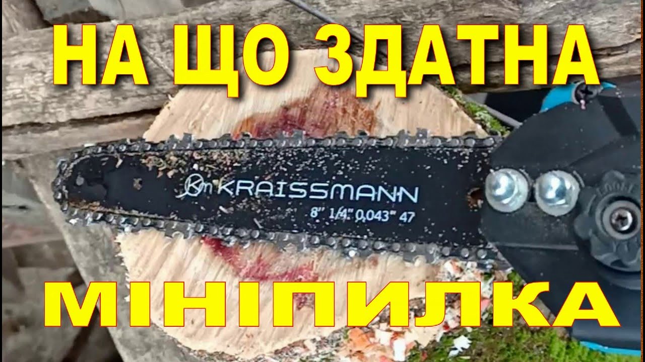 На що здатна мініпилка пилка KRAISSMANN 2032 AKS-BL 20/2