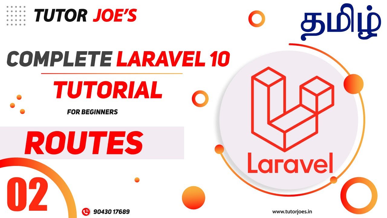 Routes in Laravel Complete Laravel 10 Tutorial in Tamil | Tutor Joe's | தமிழ் Day-2