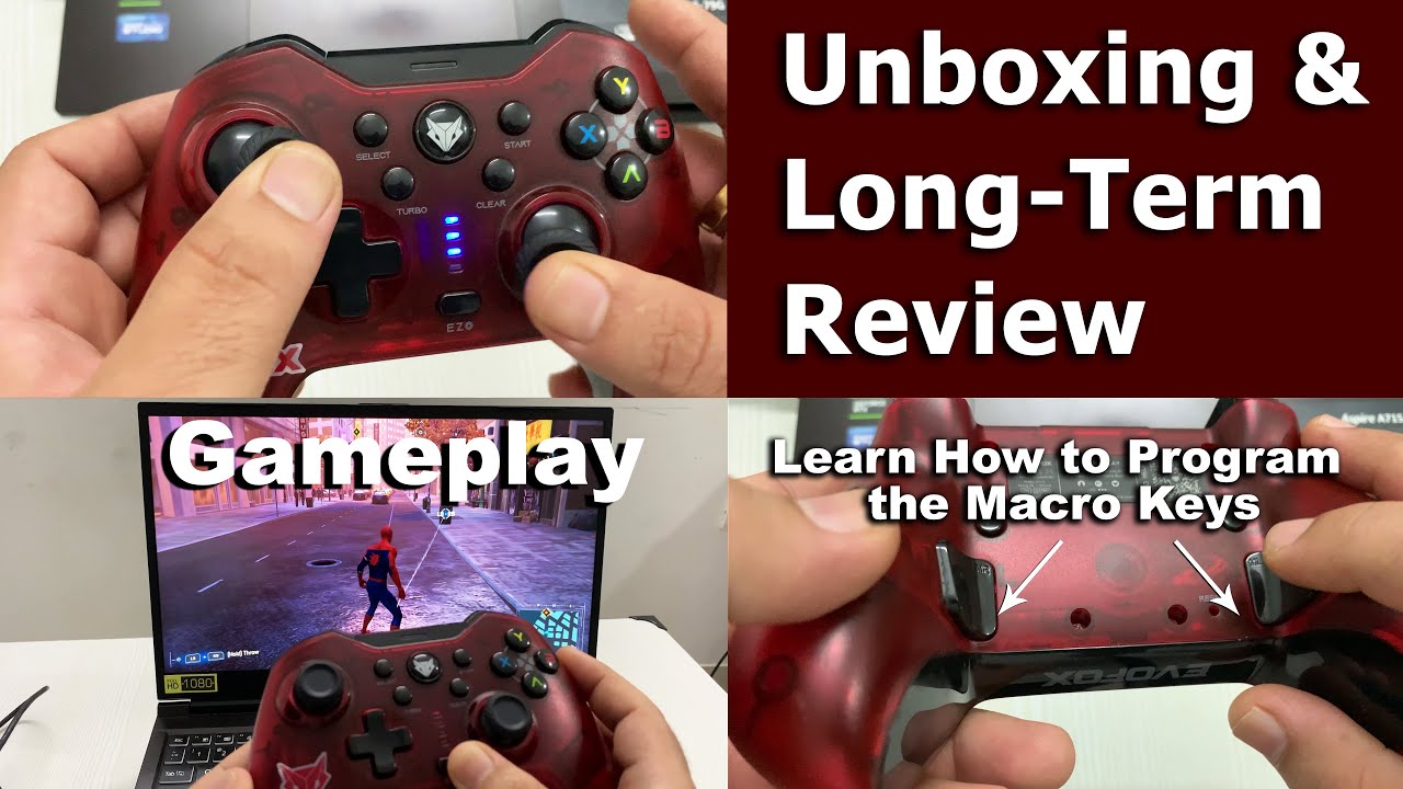 EvoFox Elite X Wireless Gamepad Review - Unboxing, Macro Setup & Gameplay! #gamingcontroller