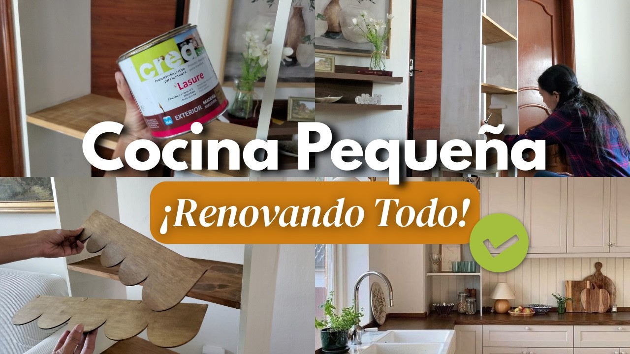 Cocina Pequeña ¡Grandes Cambios! | Renovamos la Cocina con Ideas Prácticas y Lindas del Hogar | DIY