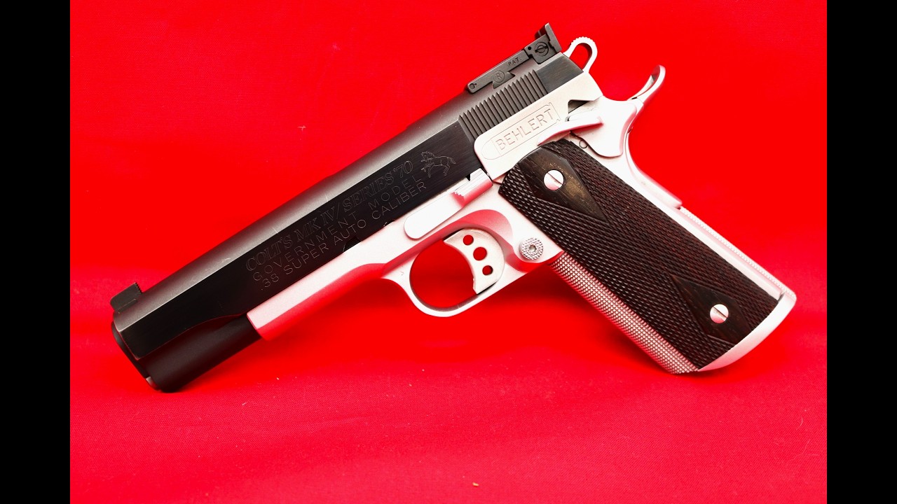 Austin Behlert Custom 1972 Colt 1911 Government -- TWO TONE -- 38 Super
