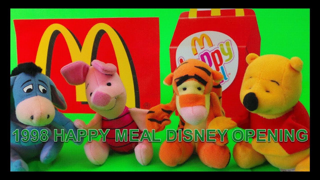 MCDONALDS 1998 KIDS HAPPY MEAL TOYS WINNIE THE POOH FULL TOY SET SURPRISE OPENING